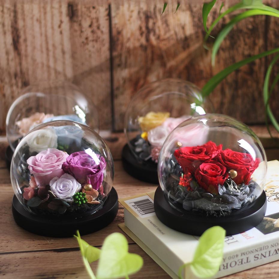 Immortal Enchanted Rose Glass Bubble Dome (5 Designs)