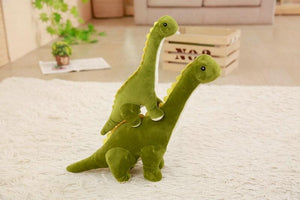Long Neck Dino Pillow Plush 3D Stuffed Animal Brachiosaurus (4 Colors) 5 Sizes