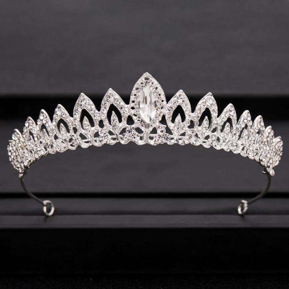 Rhinestone Crown Tiara Headpiece (31 Designs)