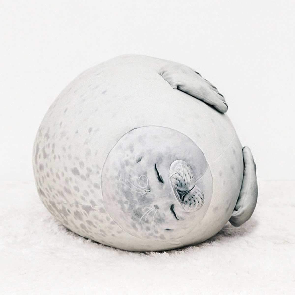 Chubby Angry Seal Pillow Plush 3D Stuffed Animal (2 Colors)