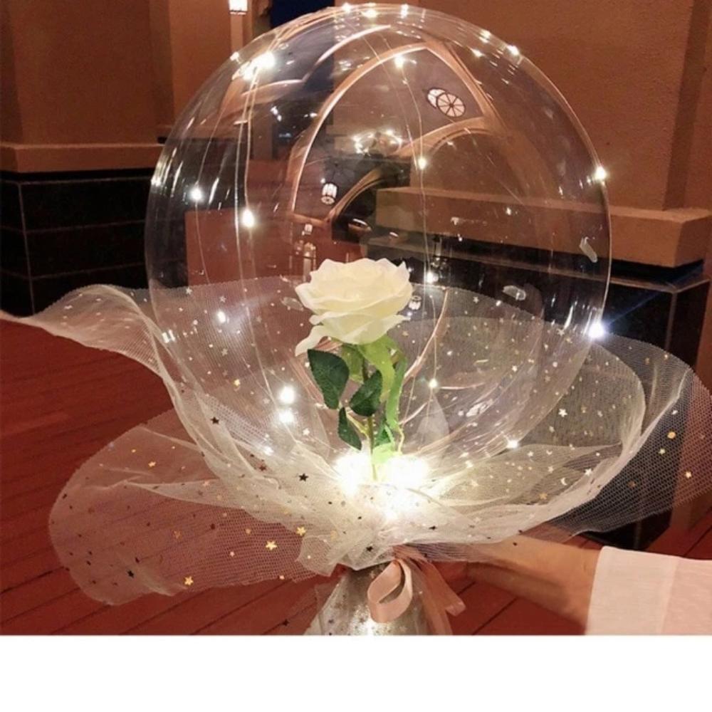 DIY Rose Balloon Bouquet Kit w/LED Fairy Lights