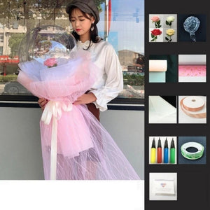 DIY Rose Balloon Bouquet Kit w/LED Fairy Lights
