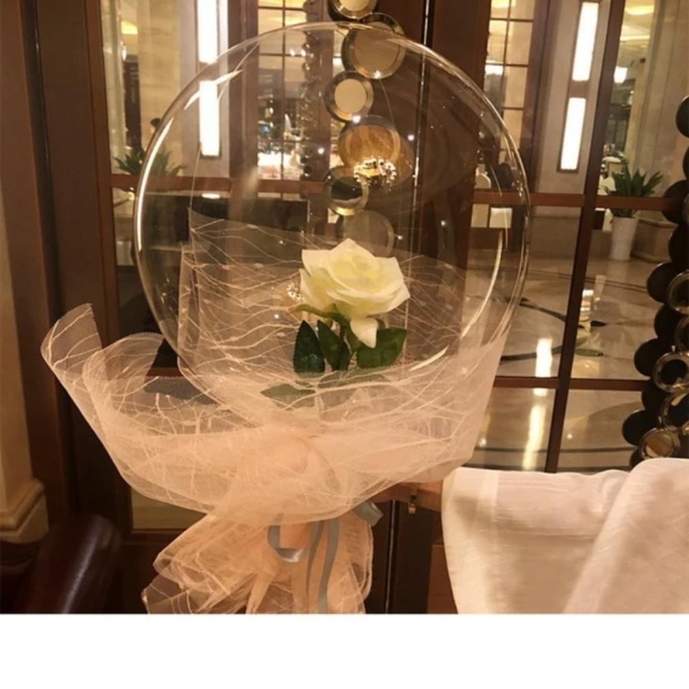 DIY Rose Balloon Bouquet Kit w/LED Fairy Lights