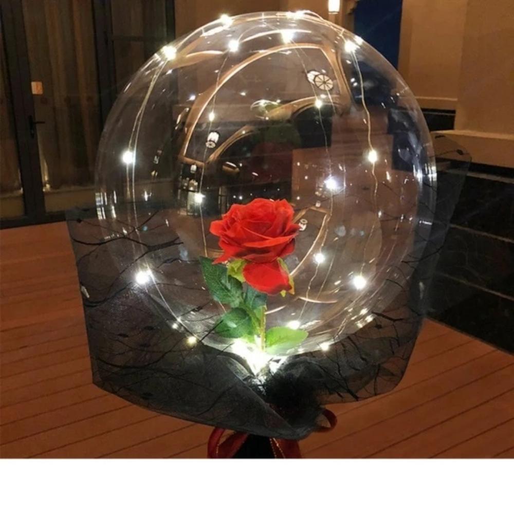 DIY Rose Balloon Bouquet Kit w/LED Fairy Lights