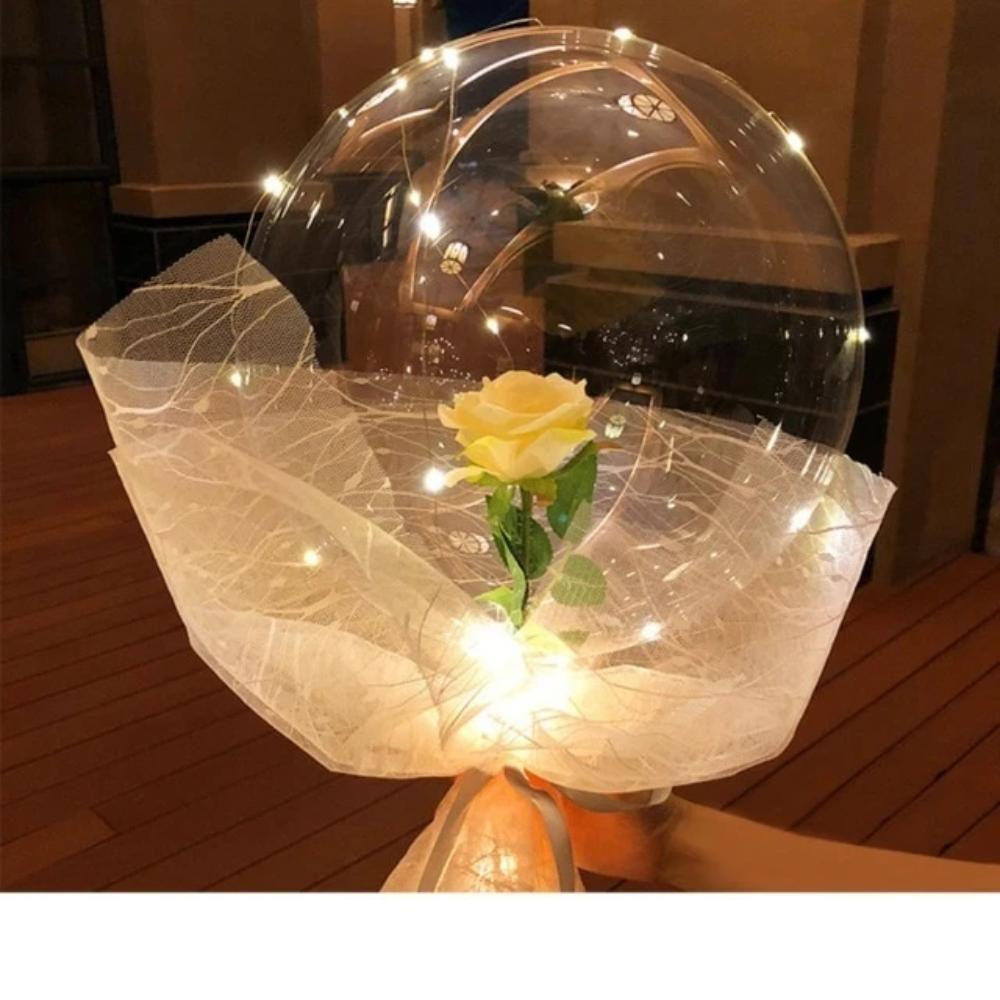 DIY Rose Balloon Bouquet Kit w/LED Fairy Lights