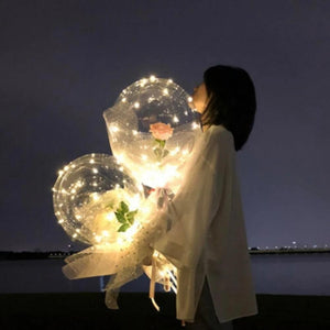 DIY Rose Balloon Bouquet Kit w/LED Fairy Lights