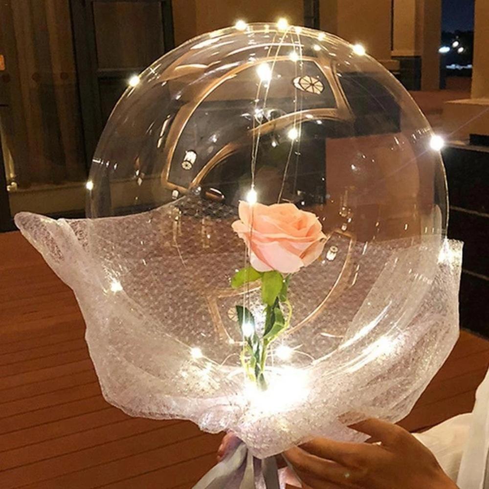 DIY Rose Balloon Bouquet Kit w/LED Fairy Lights