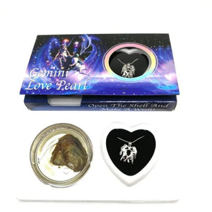 Natural Pearl of Love Fresh Oyster Zodiac Necklace & Gift Box (17 Styles)