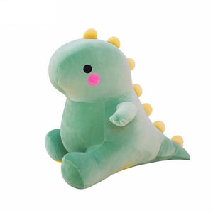 Chibi Dino T Rex Pillow Plush 3D Stuffed Animal (Pink, Yellow or Green) 4 Sizes