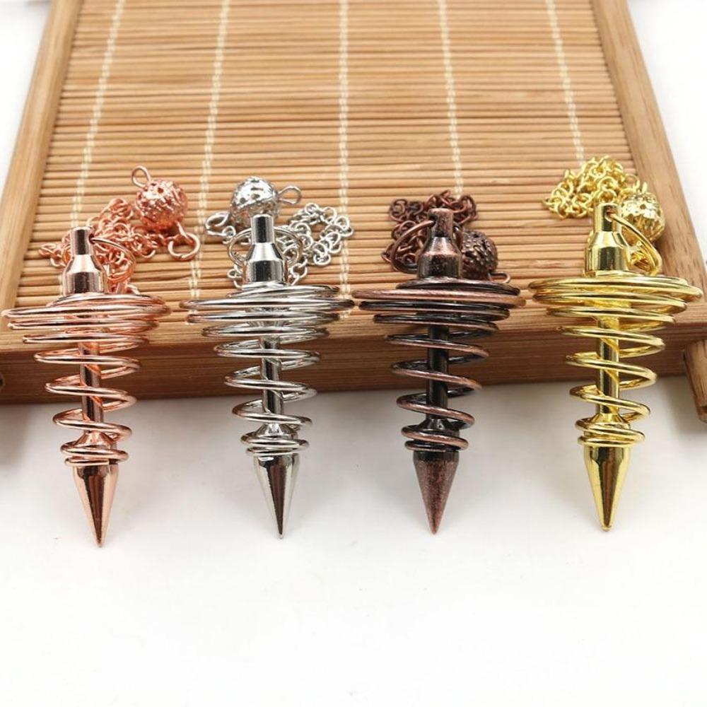 Dowsing Pendulum Metal Reiki Spiritual Healing Chain (12 Colors)