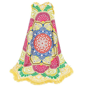 7 Color Chakra Mandala Tassel Tapestry Towel Carpet Blanket
