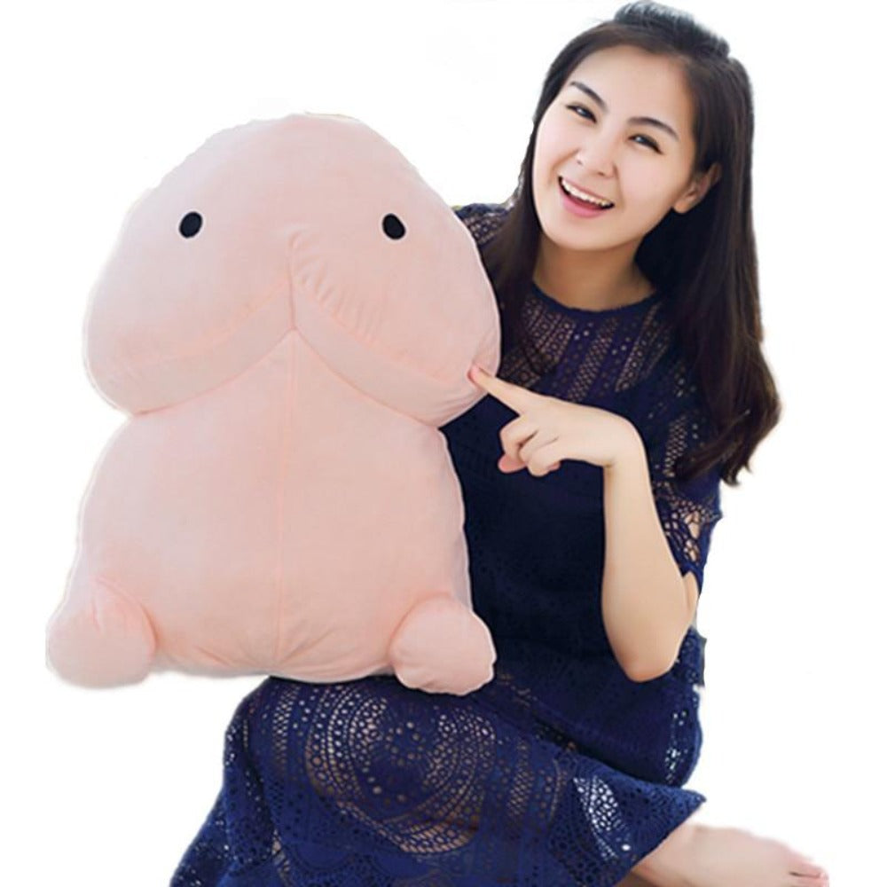 Kawaii Ding Ding Pillow Plush 3D Stuffed Animal (Pink or Brown) 3 Sizes