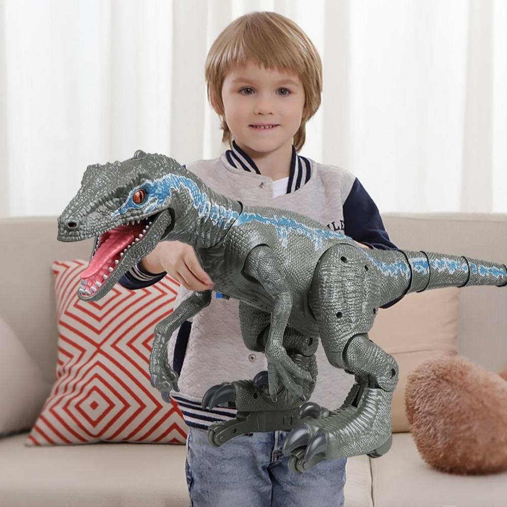 Remote Control Smart Robot Dinosaur Velociraptor (Grey or Green) Green Out of Production
