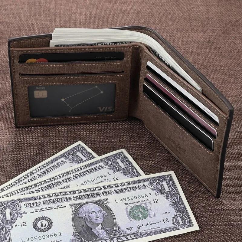 Custom Photo Wallet Personalized Children, Wife, Pets, Family (4 Colors)