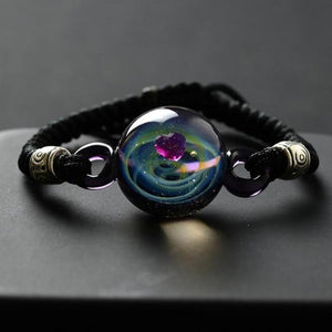 Galaxy Drop Glass Space Pendant Bracelet (8 Designs)