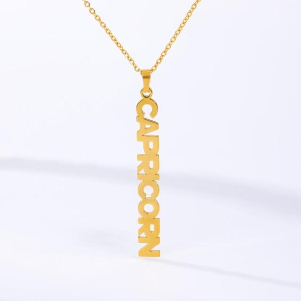 Astrology Zodiac Necklace Pendant Horoscope Constellations (12 Designs) Gold, Rose Gold or Silver
