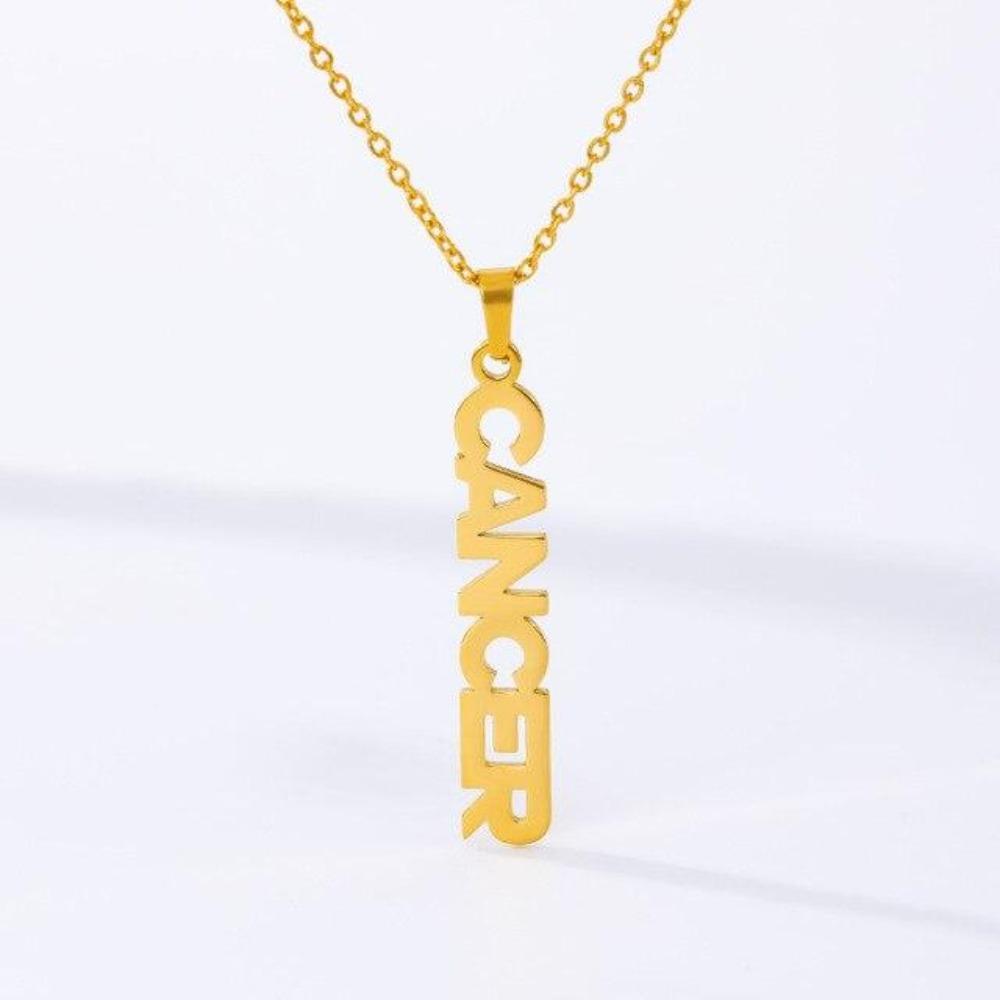 Astrology Zodiac Necklace Pendant Horoscope Constellations (12 Designs) Gold, Rose Gold or Silver