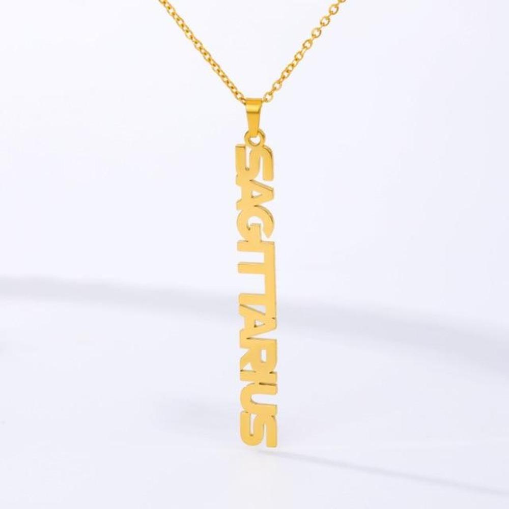 Astrology Zodiac Necklace Pendant Horoscope Constellations (12 Designs) Gold, Rose Gold or Silver