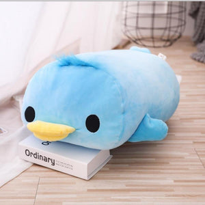 Duck Pillow Plush 3D Stuffed Animal (Yellow or Blue) 40 or 50cm