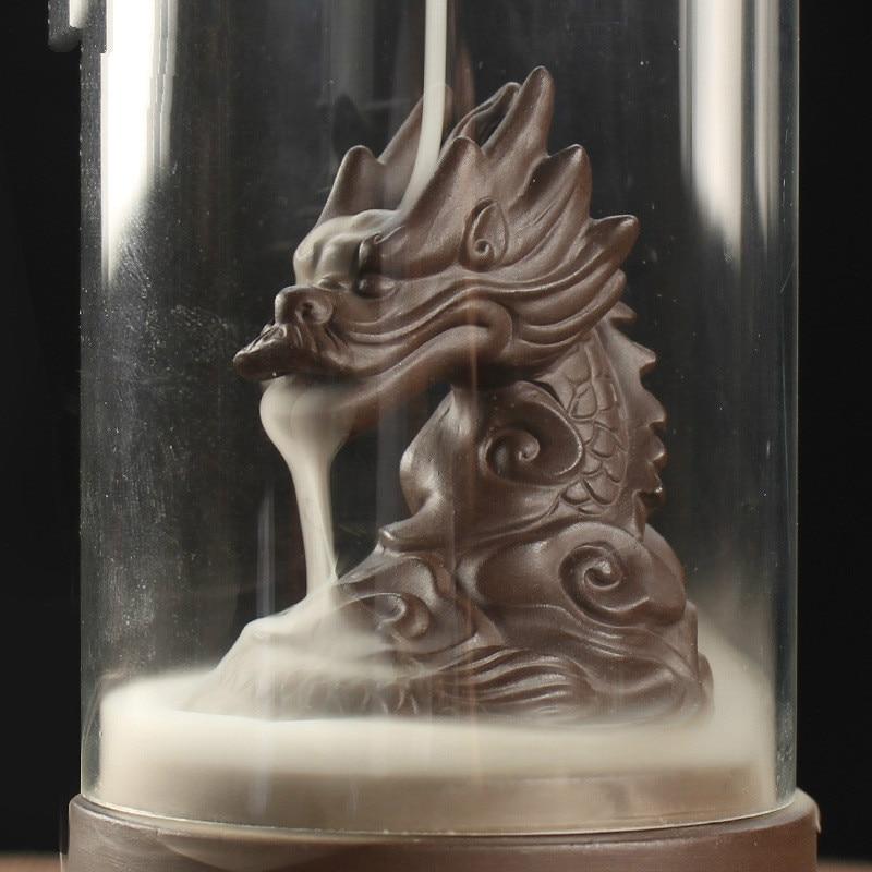 Mystic Dragon Down Flow Draft Incense Burner Cylinder
