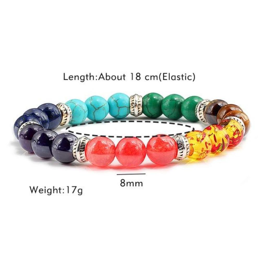 7 Chakra Buddha Balance Pendant Reiki Healing Beads Bracelet (4 Styles)