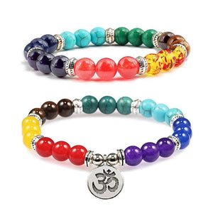 7 Chakra Buddha Balance Pendant Reiki Healing Beads Bracelet (4 Styles)