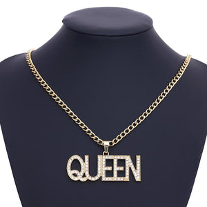 Royal Ice King or Queen Chain Necklace Pendant