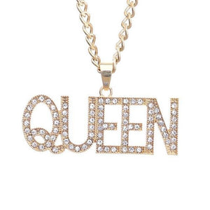 Royal Ice King or Queen Chain Necklace Pendant