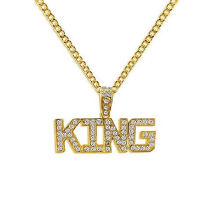Royal Ice King or Queen Chain Necklace Pendant