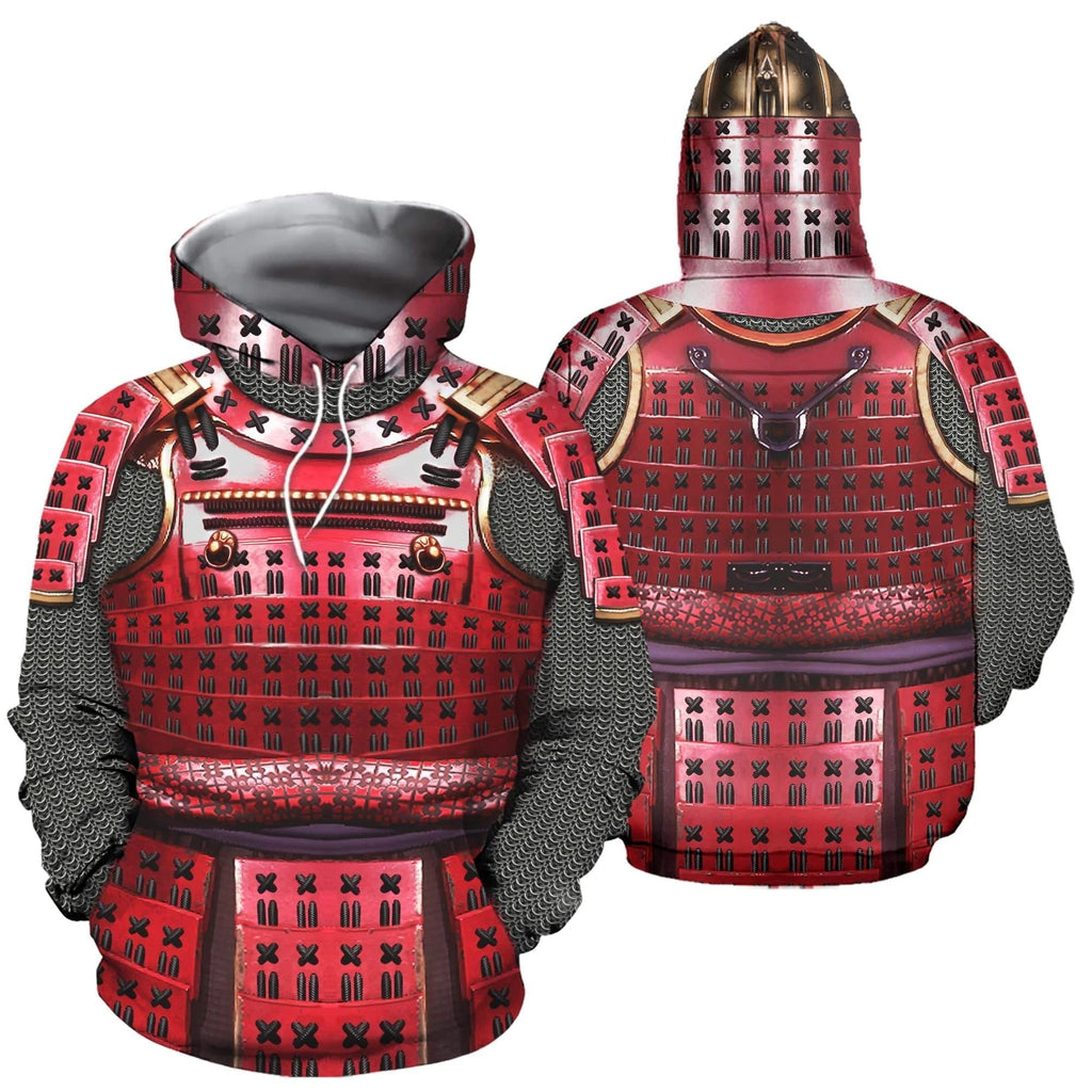 Samurai Knight Armor Hoodie Sweater (3 Styles) XS- 7XL