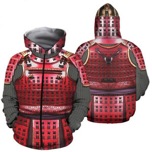 Samurai Knight Armor Hoodie Sweater (3 Styles) XS- 7XL