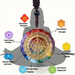 Orgonite Pendant Chakra Energy Meditation Necklace
