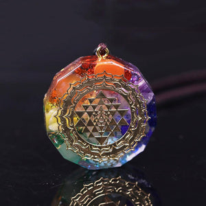 Orgonite Pendant Chakra Energy Meditation Necklace