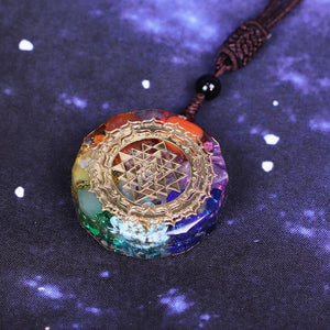 Orgonite Pendant Chakra Energy Meditation Necklace