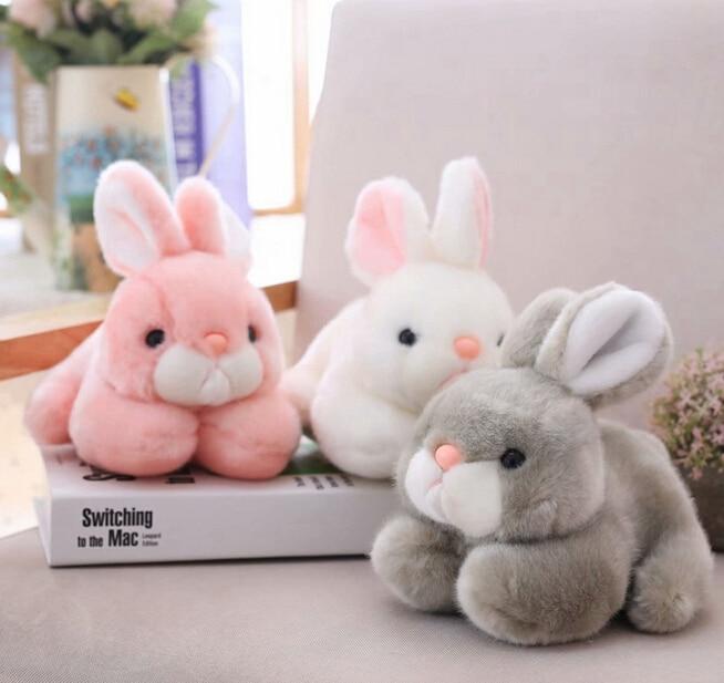 Bunny Rabbit Pillow Plush Stuffed Animal (3 Colors & 2 Sizes)
