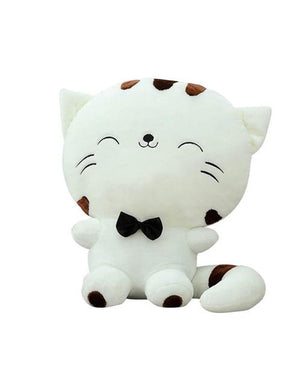 Happy Kawaii Kitty Cat Pillow Plush Stuffed Animal (2 Colors) 5 Sizes