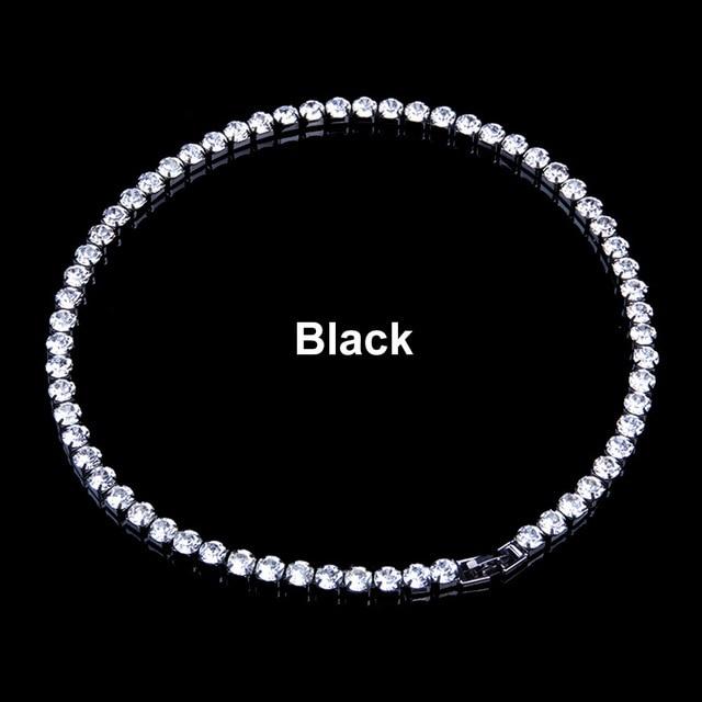 Iced Choker Necklace Rhinestone Chain