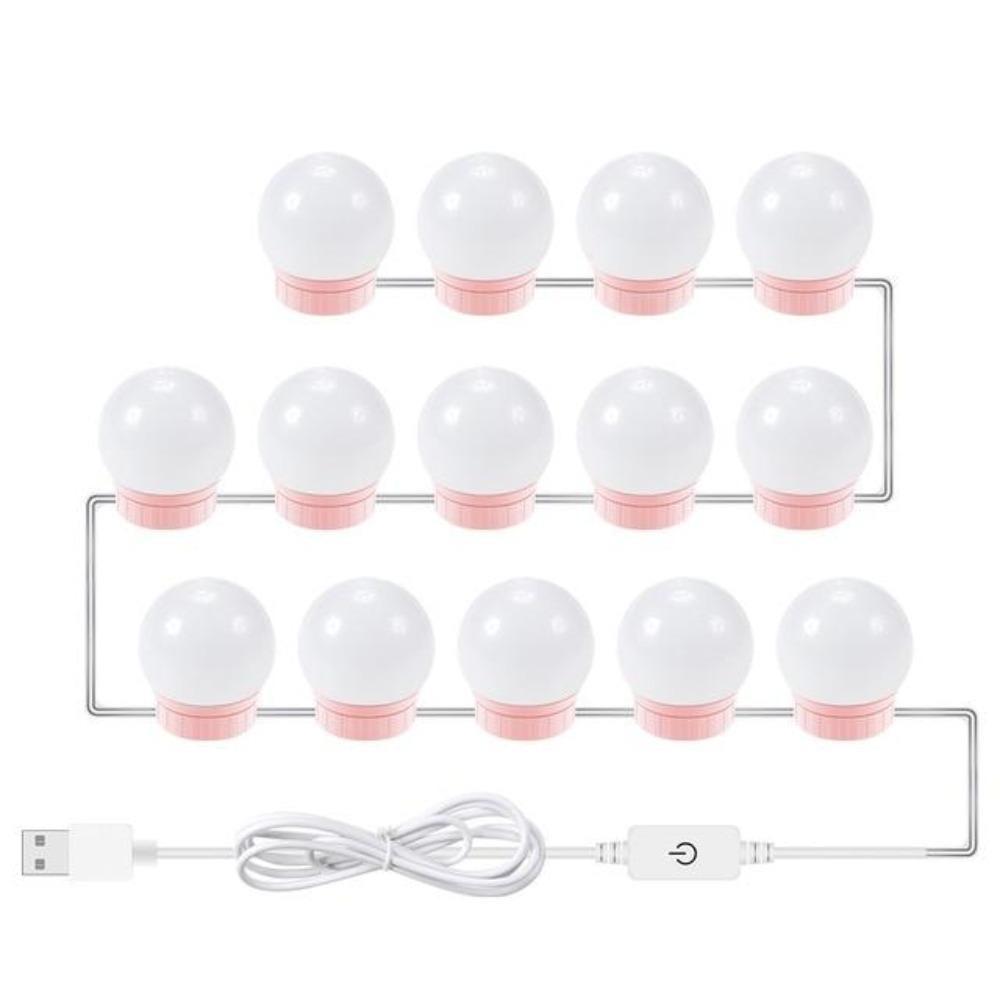 LED Makeup Vanity Lights USB Powered (Self Adhesive or Suction Cup) EZ Stick