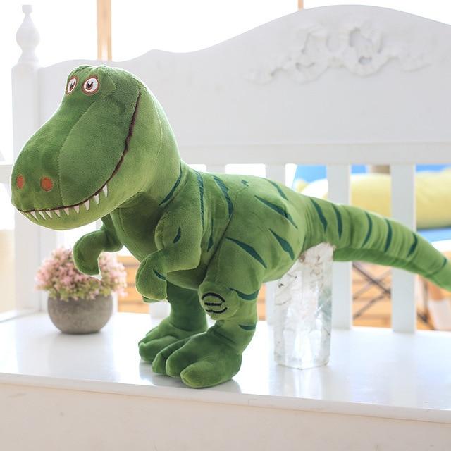 T Rex Dinosaur Pillow Plush 3D Stuffed Animal (Green or Grey) 4 Sizes