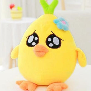 Kawaii Chicken Chick Pillow Plush 3D Stuffed Animal (4 Sizes & 6 Emoji Designs)