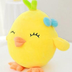 Kawaii Chicken Chick Pillow Plush 3D Stuffed Animal (4 Sizes & 6 Emoji Designs)