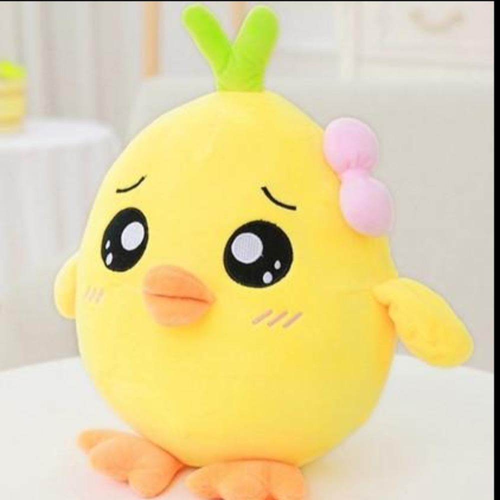 Kawaii Chicken Chick Pillow Plush 3D Stuffed Animal (4 Sizes & 6 Emoji Designs)