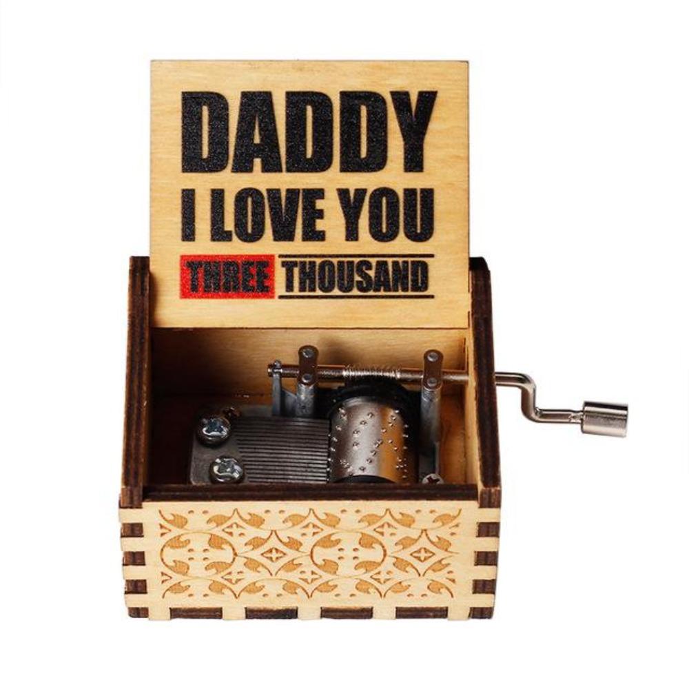 Dad I Love You 3000 - Engraved Music Box