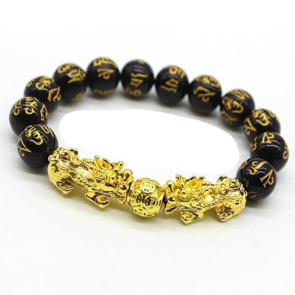 Pixiu Feng Shui Black Obsidian Bracelet (6 Designs)