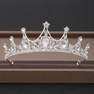 Rhinestone Crown Tiara Headpiece (31 Designs)