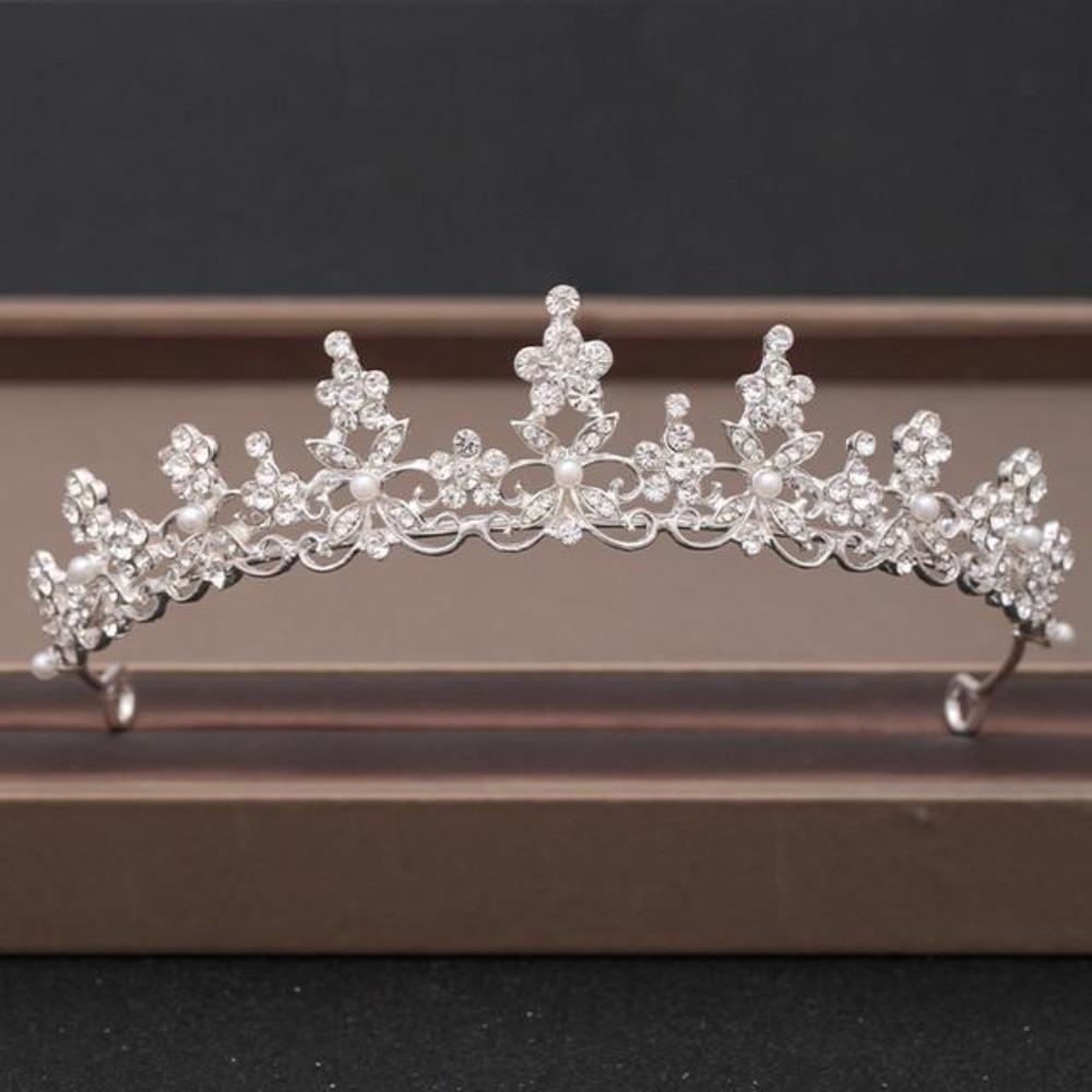 Rhinestone Crown Tiara Headpiece (31 Designs)