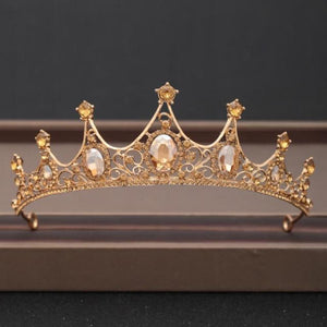 Rhinestone Crown Tiara Headpiece (31 Designs)