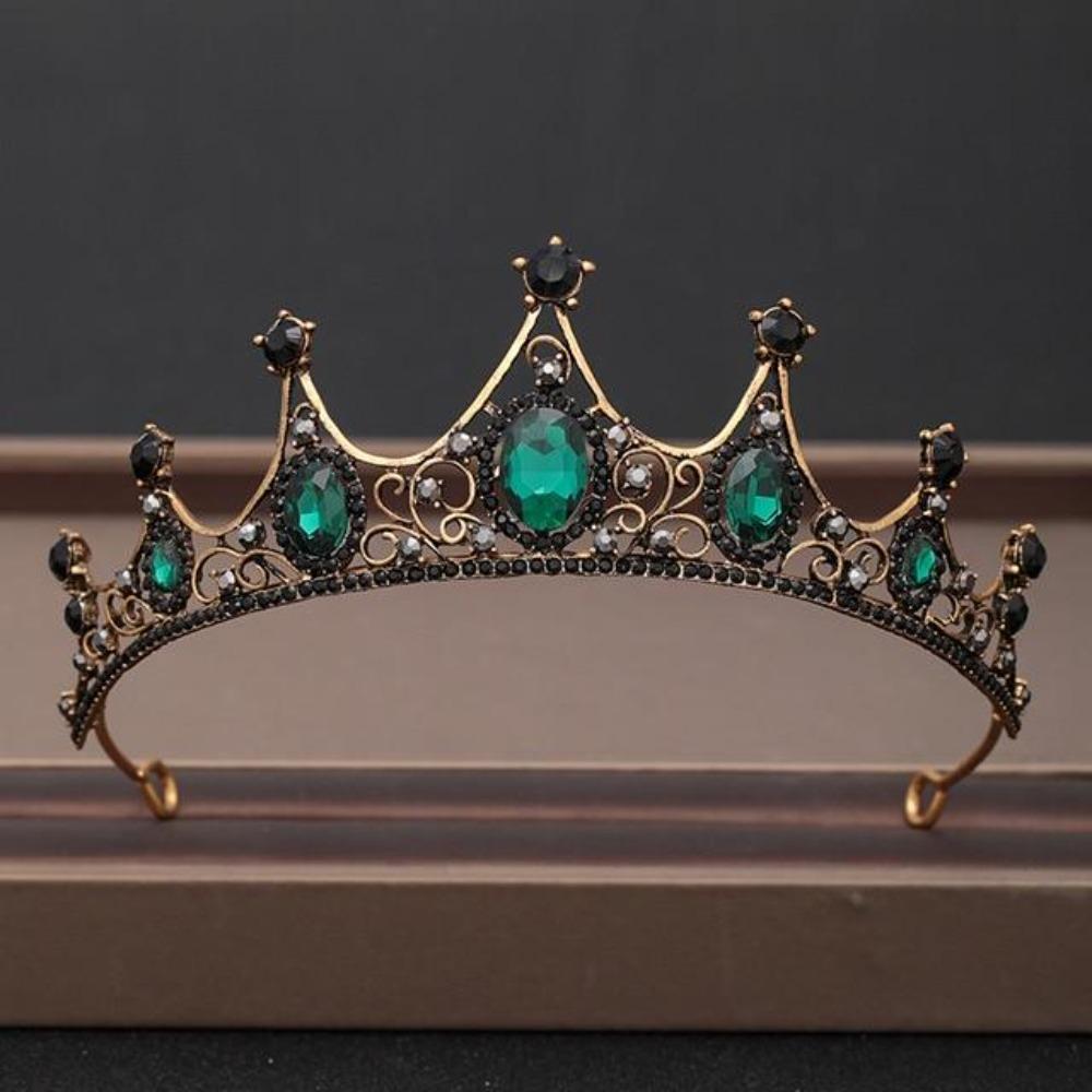 Rhinestone Crown Tiara Headpiece (31 Designs)