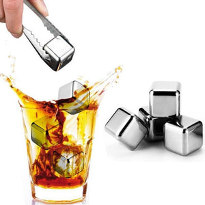 Stainless Steel Whisky Stone Chilling Cubes (4 Styles)