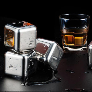 Stainless Steel Whisky Stone Chilling Cubes (4 Styles)